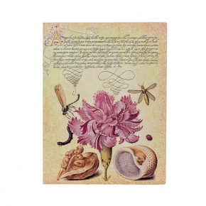 Paperblanks butikkönyv, Softcover Flexis, Ultra, vonalas Pink Carnation