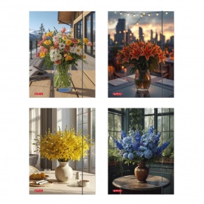 Herlitz Gumis mappa A4 Flower