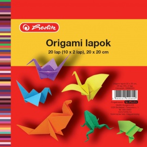Herlitz Origami lapok/20 ív, 20x20 cm