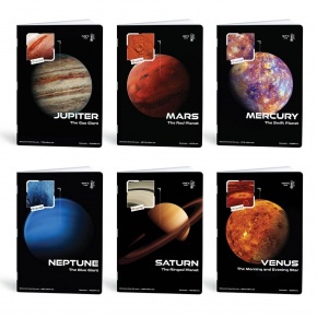 VECTRA Tűzött füzet vonalas LIPAMILL A/4 40 lapos Planet vibe