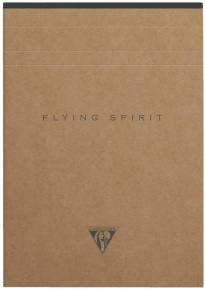 Clairefontaine jegyzettömb, A5, vonalas, 70lap, kraft, Flying spirit