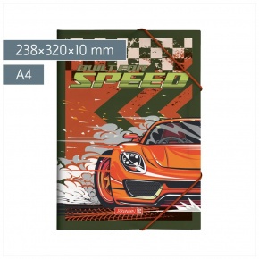 Baier Brunnen gumis mappa, A4, PP, autós, Fast Wheels (6)