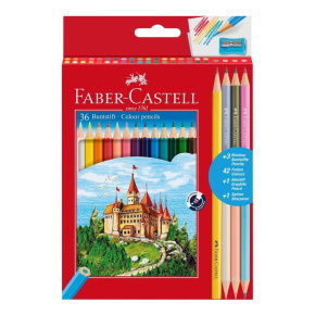 Faber-Castell Színesceruza 36+ 3db BICOLOR + 1grafitceruza