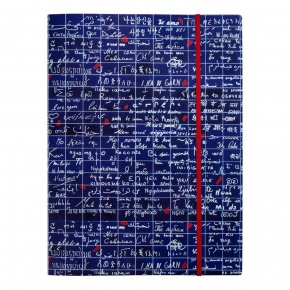 Clairefontaine gumis mappa (24x32 cm) kék, feliratos Szeretlek fal (6)