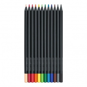 Faber-Castell Színes ceruza készlet 12db-os Black Edition fekete test