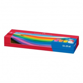 Faber-Castell tempera 20ml, 12 színű