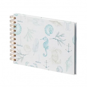 Rössler fotóalbum/scrapbook (19,5x14,5 cm, 20 lap, spirál) tengernyi szeretet Meer Liebe