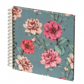 Rössler fotóalbum/scrapbook (23x23 cm, 30 lap, spirál) őszi virágok, Valentina (5)