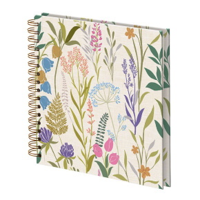 Rössler fotóalbum/scrapbook (23x23 cm, 30 lap, spirál) mezei virágok, Wild Flowers (6)