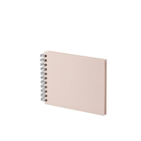 Rössler Soho fotóalbum/scrapbook (14,5x19,5 cm, 20 lap, spirálos, fehér lapok) powder/púder