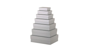 Rössler ajándékdoboz (19,5x26,5x8 cm) metál silver