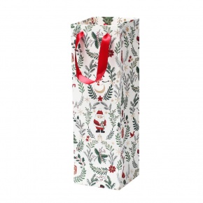 Rössler italtasak (35x11,5x9,5cm) fehér, zöld karácsonyi minták Joyful karácsonyi (5)