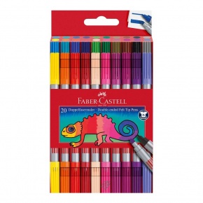 Faber-Castell Filctoll készlet 20db-os kétvégű