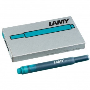 Lamy töltőtoll tintapatron, T10 (5db) türkiz