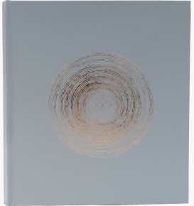 Exacompta fotóalbum (29x32cm, 60old, 300 fotó) pasztellszürke, arany mintás