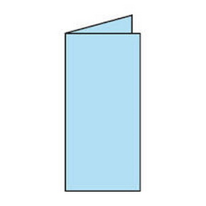 Rössler LA/4 karton, 2 részes 100/200x210 mm 220gr. vízkék