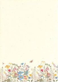 Rössler A/4 design lev.papír, mezei virágok Wiesenblumen (3)