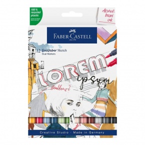 Faber-Castell Goldfaber Filctoll készlet 12db-os, kétvégű