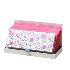 Rössler ajándékutalvány tartó, rózsaszín tav.virágos, Cornwall (6)