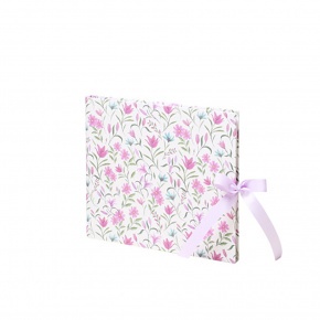 Rössler fotóalbum/vendégkönyv szalagos (23x22cm, 60old, spirál) tav.virágos, Cornwall (6)