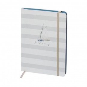 Rössler notesz (20x15 cm, 256old, von. kötött, gumipántos) Meer Liebe, 2-féle