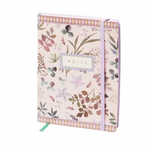 Rössler notesz (20x15 cm, 256old, von. kötött, gumipántos) őszi levelek, Madeira (5)