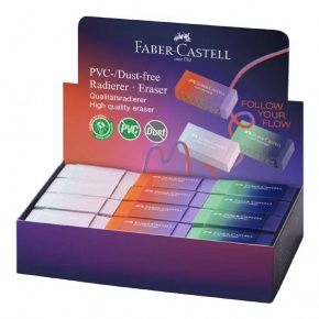 Faber-Castell Flow radír, forgácsmentes, 3 féle szín (6)