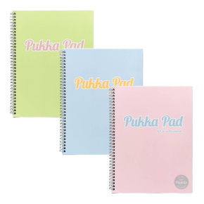 Pukka Pad Jotta spirálfüzet (A4+, 200old. von.) pasztell, 3-féle szín