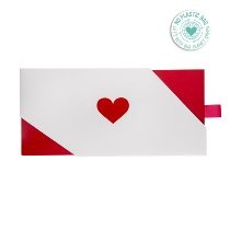 Artebene ajándékutalvány tartó (23x11 cm) piros szíves (3)