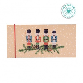 Artebene ajándékutalvány tartó (23x11 cm) diótörős, karácsonyi (3)