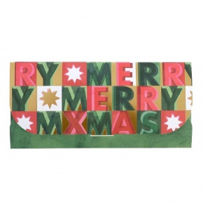 Artebene ajándékutalvány tartó (23x11 cm) Merry Xmas karácsonyi (5)
