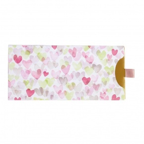 Artebene ajándékutalvány tartó (23x11 cm) pasztell szívek (6)