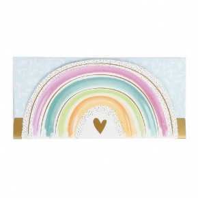 Artebene ajándékutalvány tartó (23x11 cm) pasztell szivárvány (6)