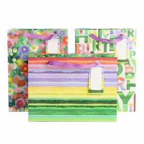 Artebene ajándéktasak (22x30x11 cm) színes tavaszi virágos (6)