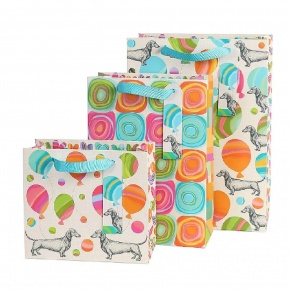 Artebene ajándéktasak (18x25x8 cm ) színes nagy körök (6)