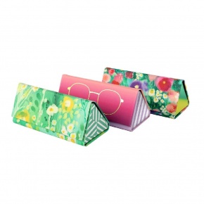 Artebene szemüvegtok, háromszög alakú, színes, tavaszi minták, 3-féle (6)