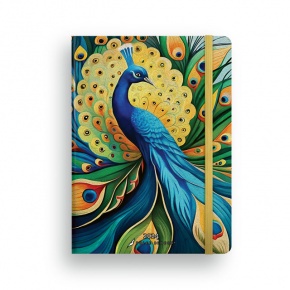 Lizzy Card Secret Journal, pontrácsos notesz, Peacock