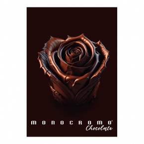 Pigna Monocromo tűzött füzet, A4, 38 lap, négyzethálós, 4-féle, CHOCOLATE