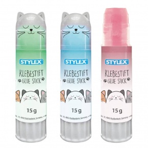 Stylex ragasztóstift, 15 g, macskás, 3 féle (5)