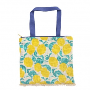 Artebene bevásárlótáska, zipzáros (40x35cm) citromos (6)