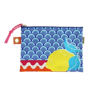 Artebene nesszeszer (22x15 cm) kék mintás, citromos (6)