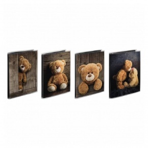 Hama zsebalbum, 10x15 cm, 24db, fekete lapok, macis, 4-féle, Batzi