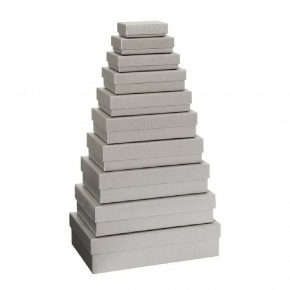 Stewo ajándékdoboz (16x10x4 cm, 6.méret) One Colour, ezüst