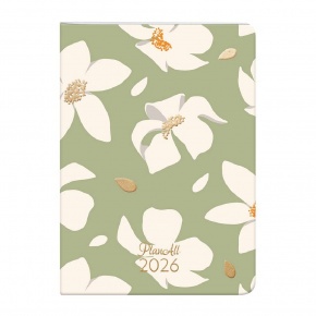 Lizzy Planall Compact zsebnaptár tűzött aranyozott B6 2026 WINTER