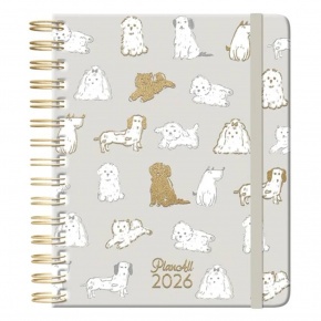 Lizzy Planall Spirál heti tervező, Midi 2026 DOGGO