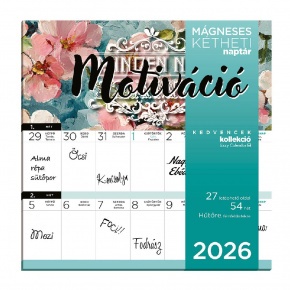 Lizzy Hűtőmágneses naptár 2 heti 2026 Motiváció