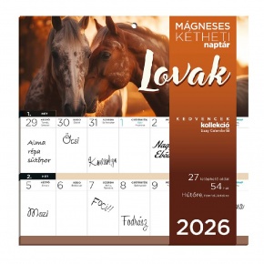 Lizzy Hűtőmágneses naptár 2 heti 2026 Lovak