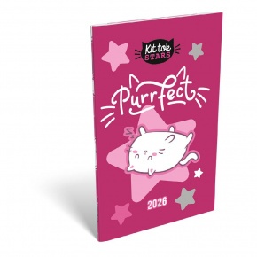 Lizzy A6 tűzött zsebnaptár 2026 KIT TOK PURRFECT