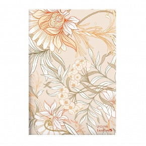 Lizzy heti tervező, B5 design, 2026, BEIGE FLOWERS