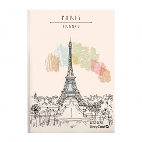 Lizzy heti tervező, B6 design, 2026, PARIS